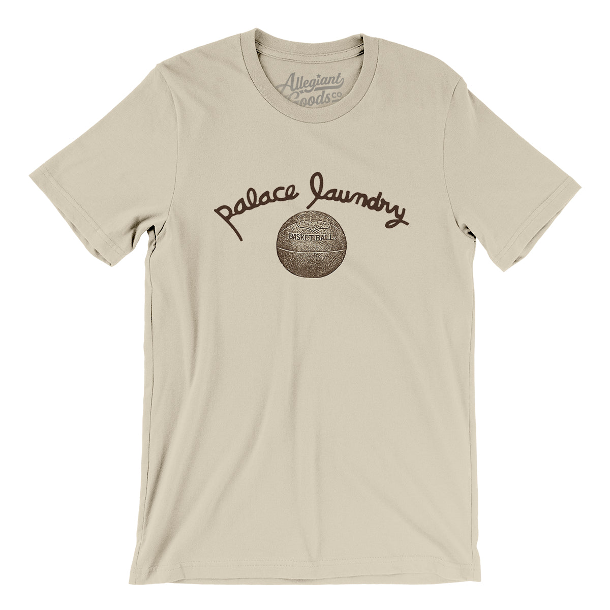 Washington Palace Laundry Basketball Men/Unisex T-Shirt-Soft Cream-Allegiant Goods Co. Vintage Sports Apparel