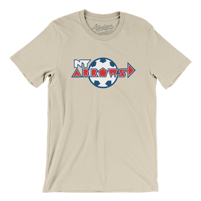 New York Arrows Soccer Men/Unisex T-Shirt-Soft Cream-Allegiant Goods Co. Vintage Sports Apparel