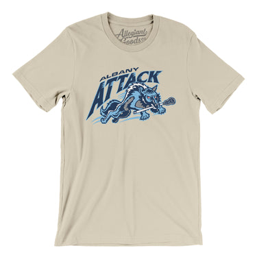 Albany Attack Lacrosse Men/Unisex T-Shirt-Allegiant Goods Co. Vintage Sports Apparel