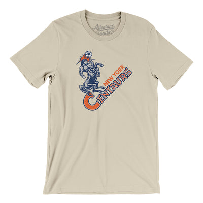 New York Centaurs Soccer Men/Unisex T-Shirt-Soft Cream-Allegiant Goods Co. Vintage Sports Apparel