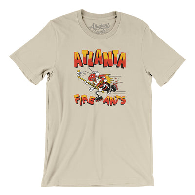 Atlanta Fire Ants Roller Hockey Men/Unisex T-Shirt-Soft Cream-Allegiant Goods Co. Vintage Sports Apparel