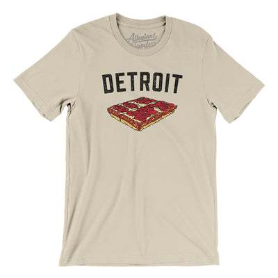 Detroit Style Pan Pizza Men/Unisex T-Shirt-Soft Cream-Allegiant Goods Co. Vintage Sports Apparel