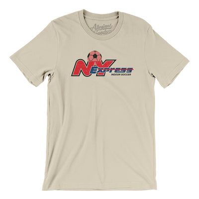 New York Express Soccer Men/Unisex T-Shirt-Soft Cream-Allegiant Goods Co. Vintage Sports Apparel