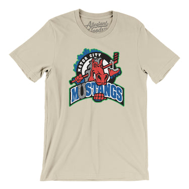 Motor City Mustangs Roller Hockey Men/Unisex T-Shirt-Allegiant Goods Co. Vintage Sports Apparel
