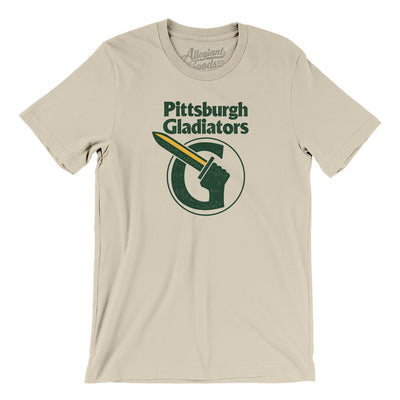 Pittsburgh Gladiators Arena Football Men/Unisex T-Shirt-Soft Cream-Allegiant Goods Co. Vintage Sports Apparel