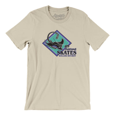 Oakland Skates Roller Hockey Men/Unisex T-Shirt-Soft Cream-Allegiant Goods Co. Vintage Sports Apparel
