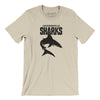 Jacksonville Sharks Football Men/Unisex T-Shirt-Soft Cream-Allegiant Goods Co. Vintage Sports Apparel