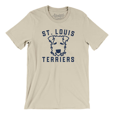 St. Louis Terriers Baseball Men/Unisex T-Shirt-Soft Cream-Allegiant Goods Co. Vintage Sports Apparel