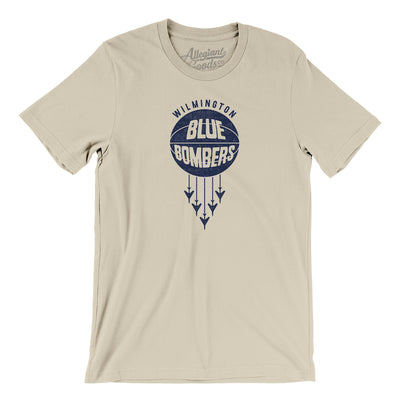 Wilmington Blue Bombers Basketball Men/Unisex T-Shirt-Soft Cream-Allegiant Goods Co. Vintage Sports Apparel