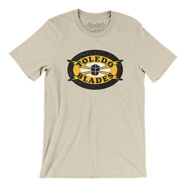 Toledo Blades Hockey Men/Unisex T-Shirt-Allegiant Goods Co. Vintage Sports Apparel
