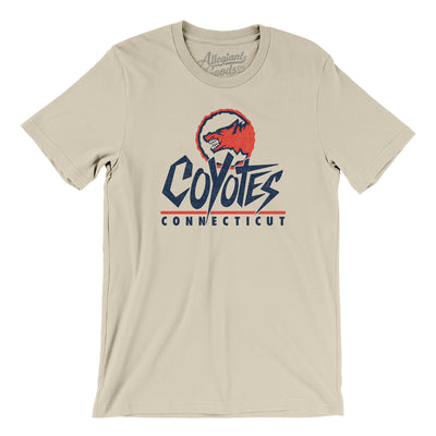 Connecticut Coyotes Arena Football Men/Unisex T-Shirt-Soft Cream-Allegiant Goods Co. Vintage Sports Apparel