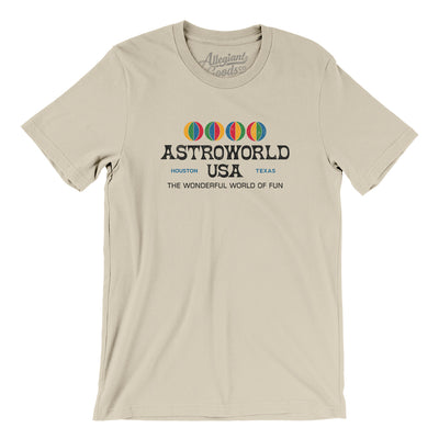Astroworld Amusement Park Men/Unisex T-Shirt-Soft Cream-Allegiant Goods Co. Vintage Sports Apparel