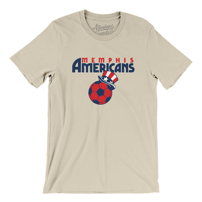 Memphis Americans Soccer Men/Unisex T-Shirt-Soft Cream-Allegiant Goods Co. Vintage Sports Apparel