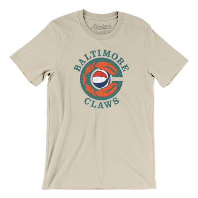 Baltimore Claws Basketball Men/Unisex T-Shirt-Soft Cream-Allegiant Goods Co. Vintage Sports Apparel