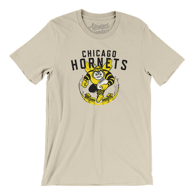 Chicago Hornets Football Men/Unisex T-Shirt-Soft Cream-Allegiant Goods Co. Vintage Sports Apparel