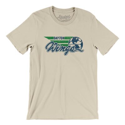 Dayton Wings Basketball Men/Unisex T-Shirt-Soft Cream-Allegiant Goods Co. Vintage Sports Apparel