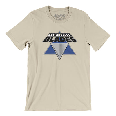 Los Angeles Blades Roller Hockey Men/Unisex T-Shirt-Soft Cream-Allegiant Goods Co. Vintage Sports Apparel