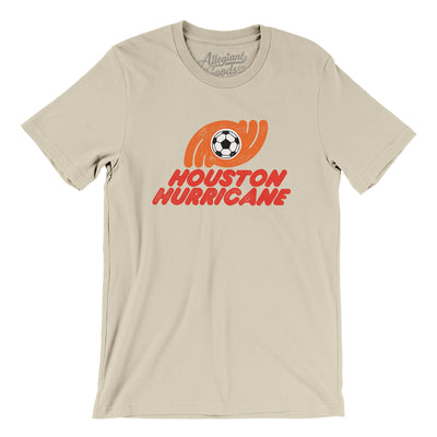 Houston Hurricane Soccer Men/Unisex T-Shirt-Soft Cream-Allegiant Goods Co. Vintage Sports Apparel