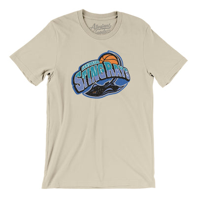 San Diego StingRays Basketball Men/Unisex T-Shirt-Soft Cream-Allegiant Goods Co. Vintage Sports Apparel
