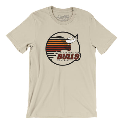 Jacksonville Bulls Football Men/Unisex T-Shirt-Soft Cream-Allegiant Goods Co. Vintage Sports Apparel