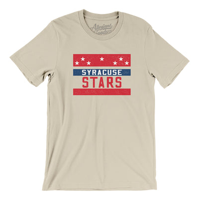 Syracuse Stars Hockey Men/Unisex T-Shirt-Soft Cream-Allegiant Goods Co. Vintage Sports Apparel