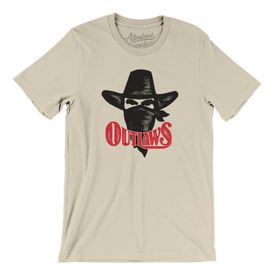 Arizona/Oklahoma Outlaws Football Men/Unisex T-Shirt-Soft Cream-Allegiant Goods Co. Vintage Sports Apparel