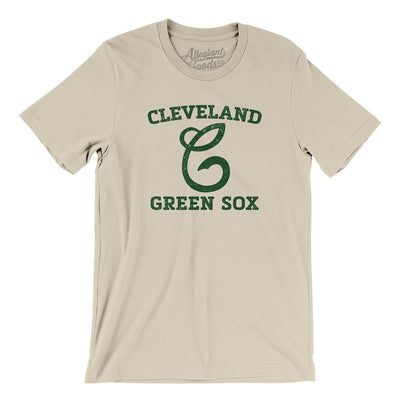 Cleveland Green Sox Baseball Men/Unisex T-Shirt-Soft Cream-Allegiant Goods Co. Vintage Sports Apparel