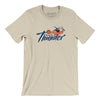 Quad City Thunder Basketball Men/Unisex T-Shirt-Soft Cream-Allegiant Goods Co. Vintage Sports Apparel