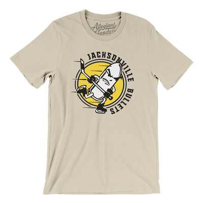Jacksonville Bullets Hockey Men/Unisex T-Shirt-Soft Cream-Allegiant Goods Co. Vintage Sports Apparel