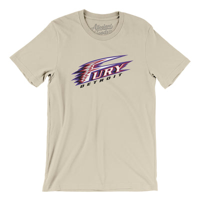Detroit Fury Arena Football Men/Unisex T-Shirt-Soft Cream-Allegiant Goods Co. Vintage Sports Apparel