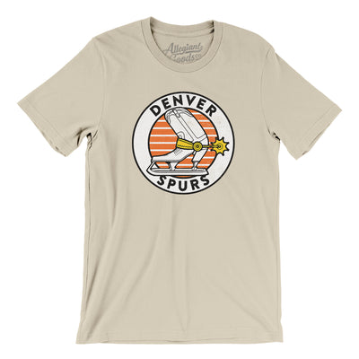 Denver Spurs Hockey Men/Unisex T-Shirt-Soft Cream-Allegiant Goods Co. Vintage Sports Apparel