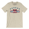 New York Americans Hockey Men/Unisex T-Shirt-Soft Cream-Allegiant Goods Co. Vintage Sports Apparel