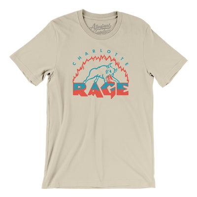 Charlotte Rage Arena Football Men/Unisex T-Shirt-Soft Cream-Allegiant Goods Co. Vintage Sports Apparel