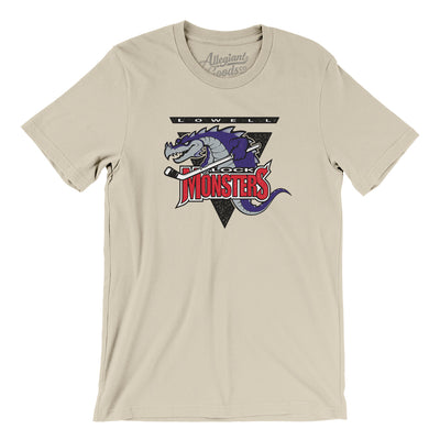 Lowell Lock Monsters Hockey Men/Unisex T-Shirt-Soft Cream-Allegiant Goods Co. Vintage Sports Apparel