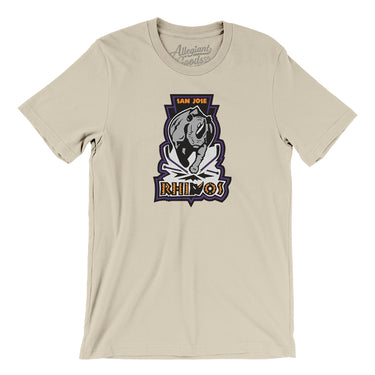 San Jose Rhinos Roller Hockey Men/Unisex T-Shirt-Allegiant Goods Co. Vintage Sports Apparel