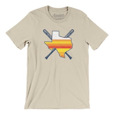 Houston Baseball Men/Unisex T-Shirt-Soft Cream-Allegiant Goods Co. Vintage Sports Apparel