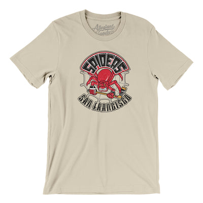 San Francisco Spiders Hockey Men/Unisex T-Shirt-Soft Cream-Allegiant Goods Co. Vintage Sports Apparel