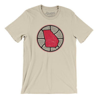 Georgia Basketball Men/Unisex T-Shirt-Soft Cream-Allegiant Goods Co. Vintage Sports Apparel
