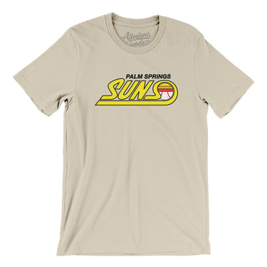 Palm Springs Suns Baseball Men/Unisex T-Shirt-Soft Cream-Allegiant Goods Co. Vintage Sports Apparel