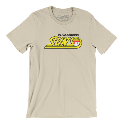 Palm Springs Suns Baseball Men/Unisex T-Shirt-Soft Cream-Allegiant Goods Co. Vintage Sports Apparel