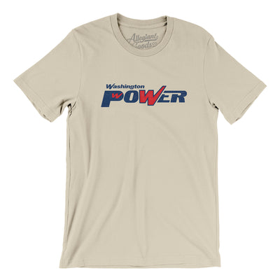 Washington Power Lacrosse Men/Unisex T-Shirt-Soft Cream-Allegiant Goods Co. Vintage Sports Apparel