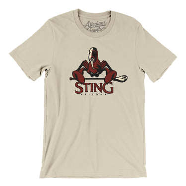 Arizona Sting Lacrosse Men/Unisex T-Shirt-Allegiant Goods Co. Vintage Sports Apparel