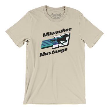 Milwaukee Mustangs Arena Football Men/Unisex T-Shirt-Allegiant Goods Co. Vintage Sports Apparel