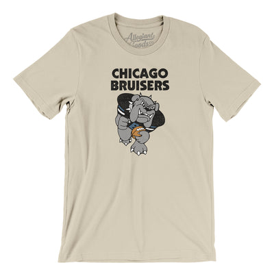 Chicago Bruisers Football Men/Unisex T-Shirt-Soft Cream-Allegiant Goods Co. Vintage Sports Apparel