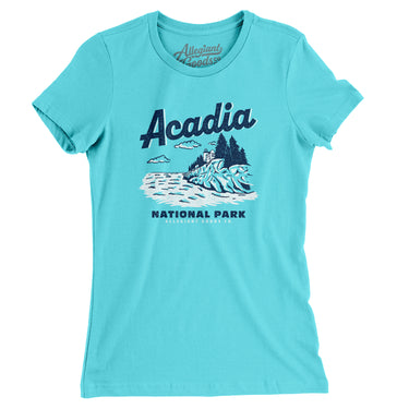 Acadia National Park Women's T-Shirt-Allegiant Goods Co. Vintage Sports Apparel