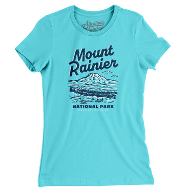 Mount Rainier National Park Women's T-Shirt-Allegiant Goods Co. Vintage Sports Apparel