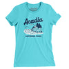 Acadia National Park Women's T-Shirt-Baby Blue-Allegiant Goods Co. Vintage Sports Apparel