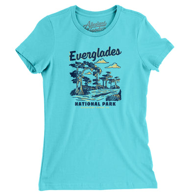 Everglades National Park Women's T-Shirt-Baby Blue-Allegiant Goods Co. Vintage Sports Apparel