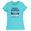 Rocky Mountains National Park Women's T-Shirt-Baby Blue-Allegiant Goods Co. Vintage Sports Apparel