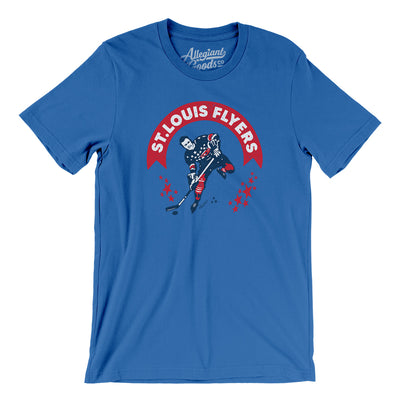 St. Louis Flyers Hockey Men/Unisex T-Shirt-True Royal-Allegiant Goods Co. Vintage Sports Apparel